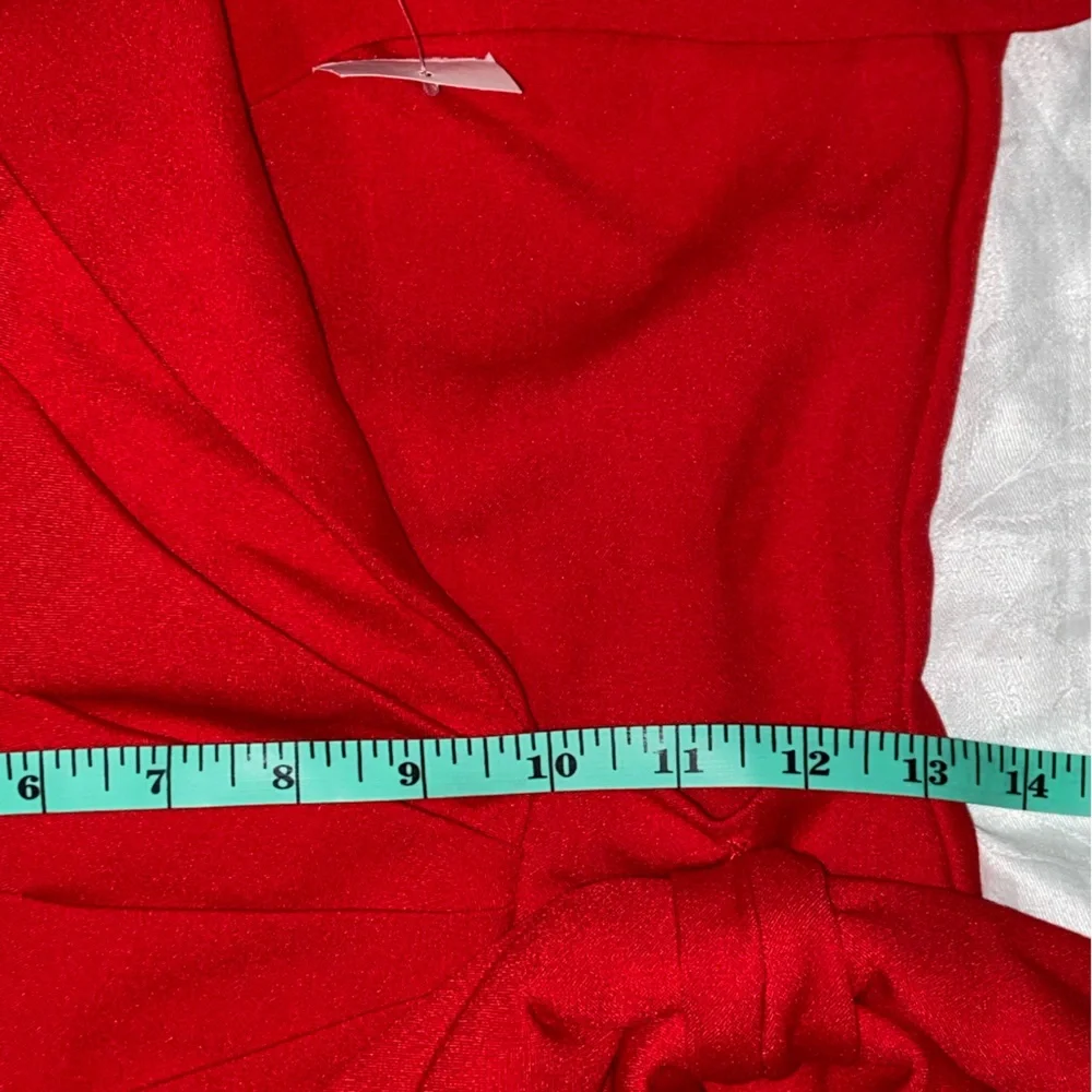 RARE Nwt Cache Red off the Shoulder formal Dress - Picture 9 of 14